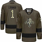 Glued Florida Panthers #1 Roberto Luongo Green Salute to Service NHL Jersey,baseball caps,new era cap wholesale,wholesale hats